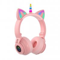 Headphones-Unicorn-Wireless-Bluetooth-Gaming-Headset-Stereo-PC-Headphone-Microphone-Pink-5