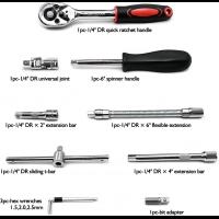 Outdoor-Tools-46-Pieces-1-4-inch-Drive-Socket-Ratchet-Wrench-Set-with-Bit-Socket-Set-Metric-and-Extension-Bar-for-Auto-Repairing-and-Household-with-Storage-Case-29