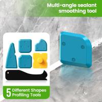 Outdoor-Tools-Caulking-Tool-5-in-1-Silicone-Caulking-Grout-Removal-Sealant-Finishing-Tool-with-Grout-Scraper-6-Exchange-Silicone-Pads-Adhesive-Residue-Scraper-Sea-6