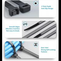 Outdoor-Tools-Zip-Ties-Assorted-Sizes-4-6-8-12-400-Pack-Black-Cable-Ties-UV-Resistant-Wire-Ties-4