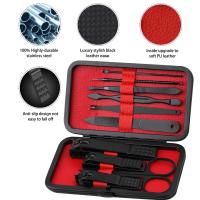 Personal-Care-and-Health-Manicure-Set-Nail-Clippers-Kit-Professional-Stainless-Steel-Nail-Care-Tools-with-Leather-Travel-Case-10-in-1-Black-3