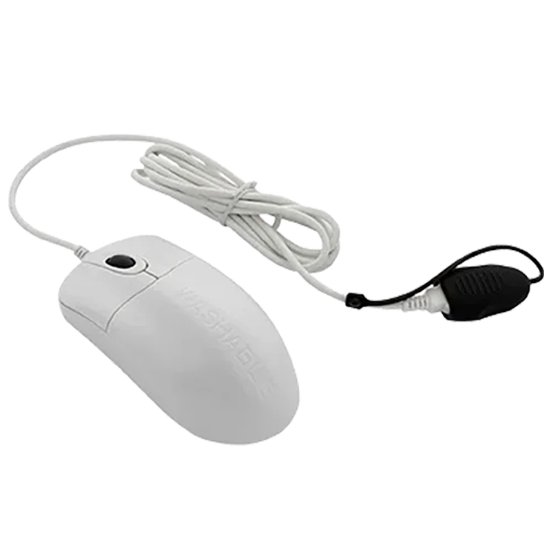 Seal Shield Seal Storm Waterproof Wired Optical Mouse - White (STWM042)