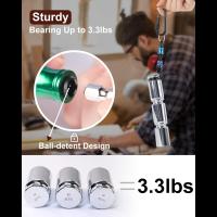 Outdoor-Tools-Push-to-Unlock-Katerk-6pcs-1-4-inch-Hex-Shank-Aluminum-Alloy-Screwdriver-Bit-Holder-Light-Weight-Quick-Change-Extension-Bar-Keychain-Drill-Screw-Adapt-5