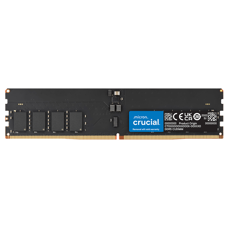 Crucial 16GB (1x16GB) CT16G64C52CU5 CL52 6400MHz CUDIMM DDR5 RAM