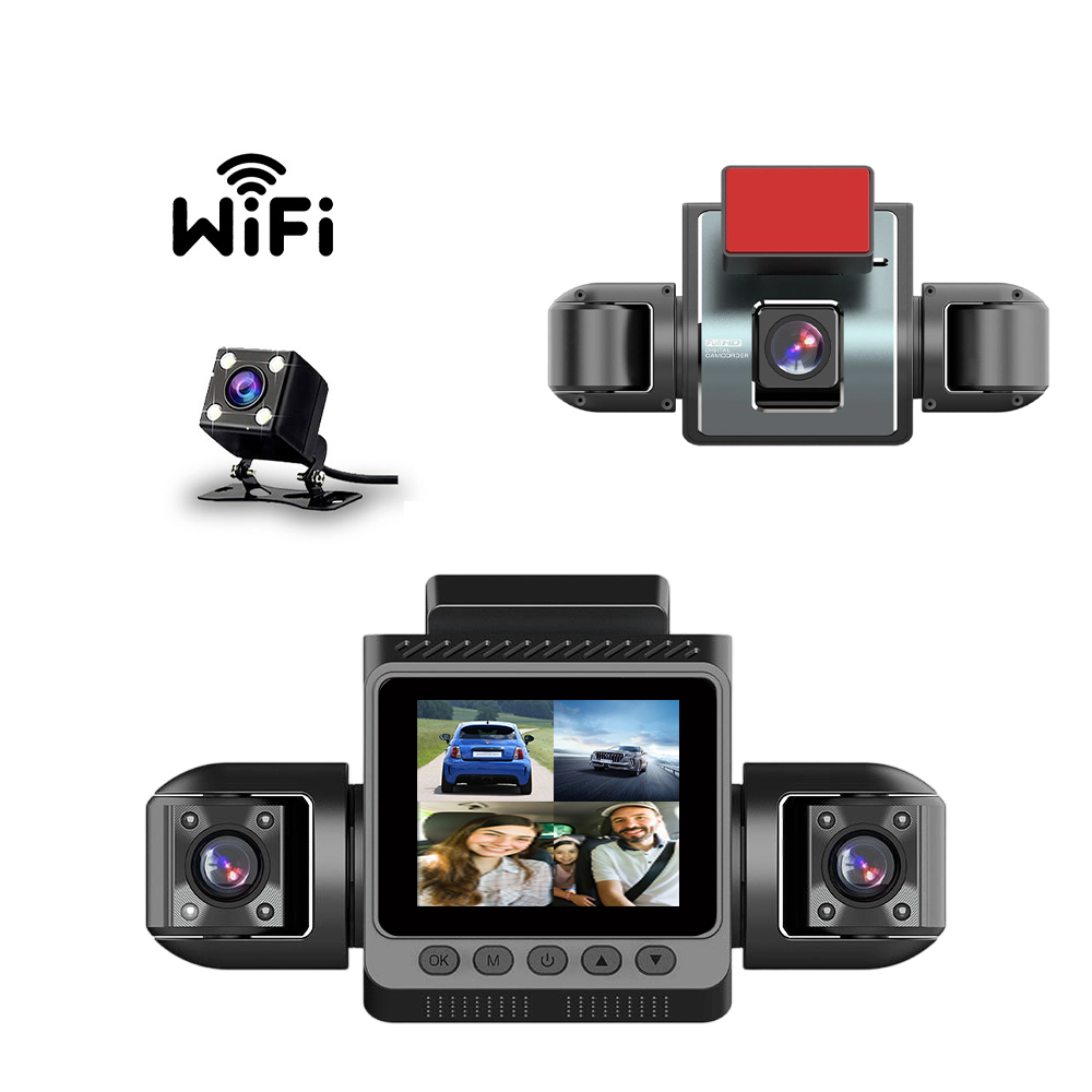 BDI 4 Channel Car Dash Camera 360 Degree Recording Night Vision WiFi App
