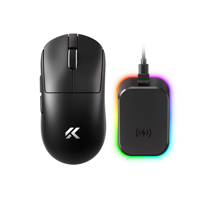 MCHOSE A7 V2 Ultra+ Lightweight 8K Wireless Gaming Mouse with Magnetic Charging Dock - Black (MSMCA7V212)