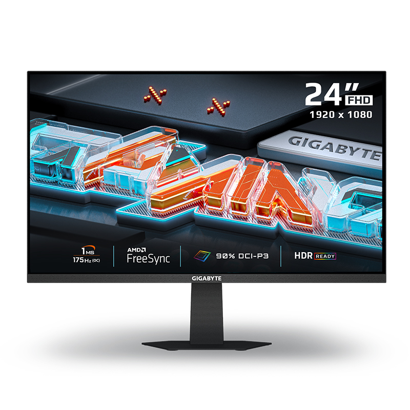 Gigabyte 23.8in FHD IPS Edge 144Hz 175Hz OC Gaming Monitor (GS24F14A)