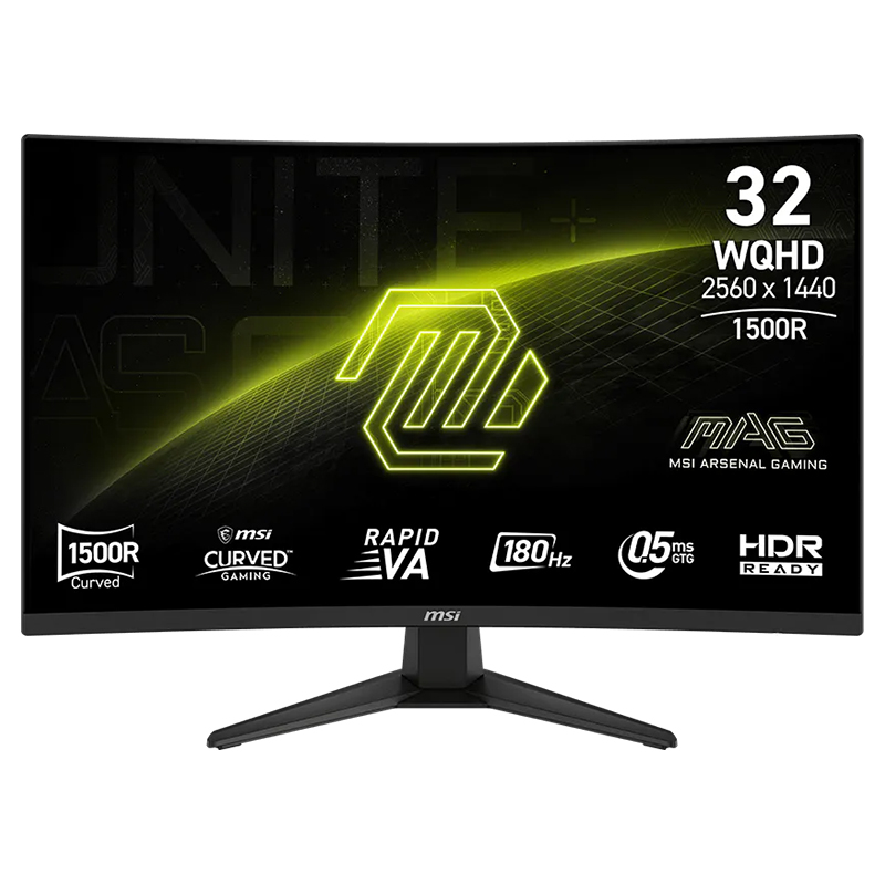 MSI MAG 321CQF E18 31.5in WQHD 180Hz Rapid VA Curved Gaming Monitor (MAG 321CQF E18)