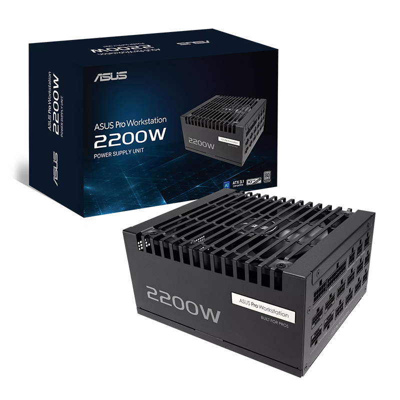 Asus 2200W Pro WS 80+ Platinum Fully Modular PCIe 5.1 ATX 3.1 Power Supply (ASUS-PRO-WS-2200P)