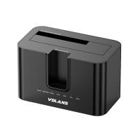 Volans Dual Bay USB-C Aluminium Docking Station for M.2 NVMe SSD + 2.5in/3.5in SATA HDD with Clone (VL-DS50)