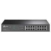 TP-Link 16-Port Gigabit Easy Smart Desktop/Rackmount Switch with 8-Port PoE+ - UN/6.40 (SG1016PE)