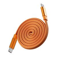USB-Cables-Generic-240w-USB-Type-C-to-USB-Type-C-Magnetic-Flat-Cable-Orange-1m-CB-TC-1M-MAG-F-Orange-2
