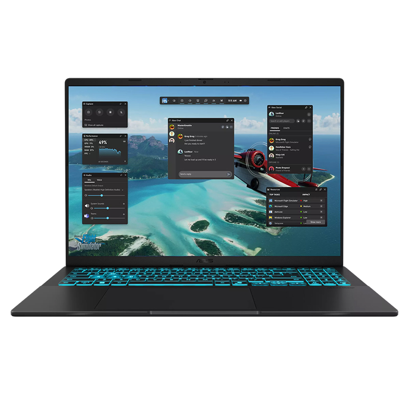 Asus V16 V3607 16in WUXGA 144Hz Intel Core 7 240H RTX 5050 1TB SSD 16GB RAM W11H Laptop - Matte Black (V3607VH-RP713W)