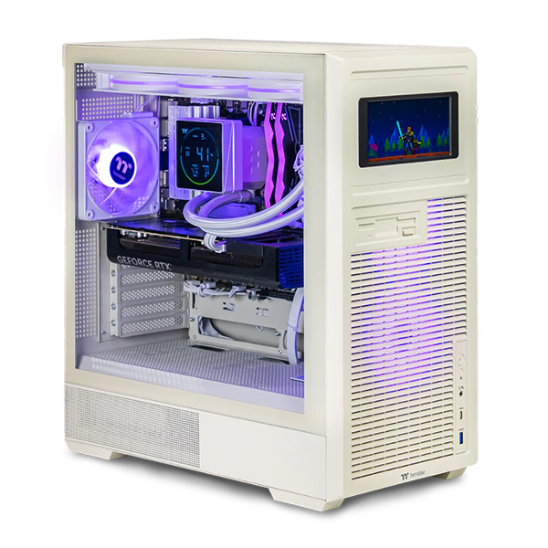 Thermaltake Gaming System Retro Xtreme Intel i7-14700F RTX 5080 B760 WIFI 2TB SSD 32GB RAM W11H Gaming PC with Retro 360 LCD (CA-4L1-00SQWA-03)