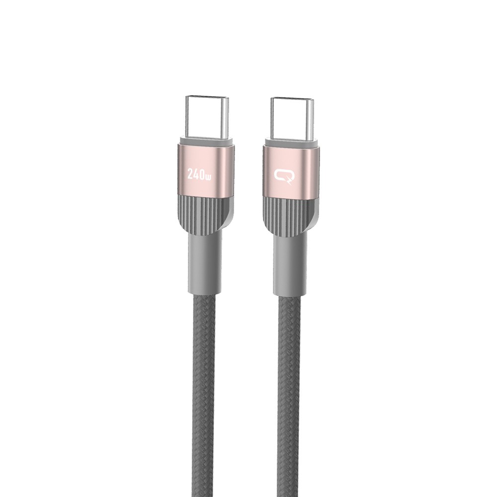 240W USB C Cable 10Gbps Data Transfer PD3.1 Fast Charging Metal Braided 1M