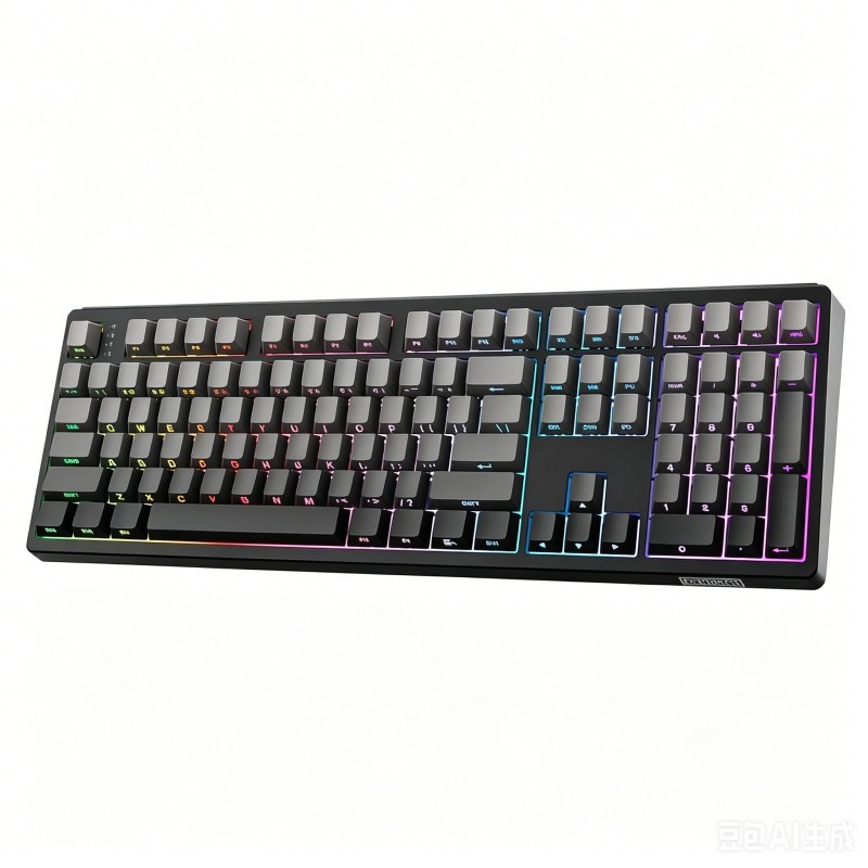 EPOMAKER TH108 Full Size Mechanical Keyboard, Wireless Gaming Keyboard, 108 Keys, Hot Swap, Custom Driver, RGB Backlight (Black, Creamy Jade)