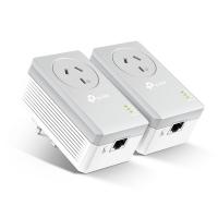 Ethernet-Over-Power-Powerline-TP-Link-AV600-Powerline-Adapter-with-AC-Pass-Through-Starter-Kit-AU-5-40-TL-PA4010P-KIT-AU-5-40-5