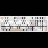 EPOMAKER Galaxy100 Gaming Keyboard, Aluminum Mechanical Keyboard with Numpad, USB-C/BT5.0/2.4Ghz Programmable Keyboard (Grey, Marble White Switch)