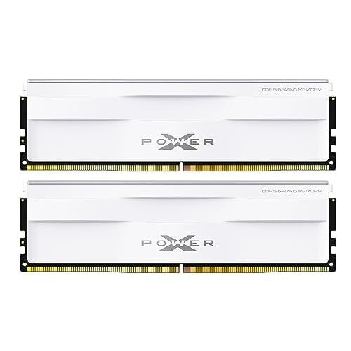 Silicon Power XPOWER Zenith 32GB (2x16GB) CL36 DDR5 6000MT/s Gaming Memory Supports Intel XMP/AMD EXPO UDIMM, White - SP032GXLWU60FFDG