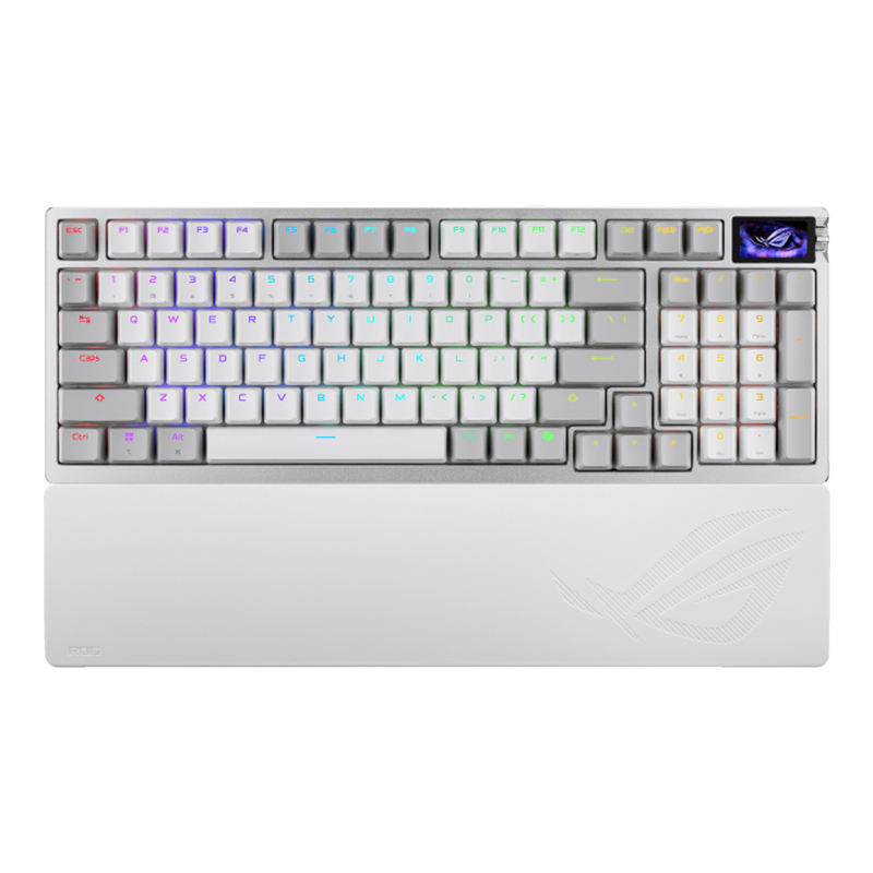 Asus ROG Azoth 96 HE Lite Wireless Analog 96% Gaming Keyboard with ROG HFX V2 Magnetic Switch - White (ROG AZOTH 96 HE LITE White)
