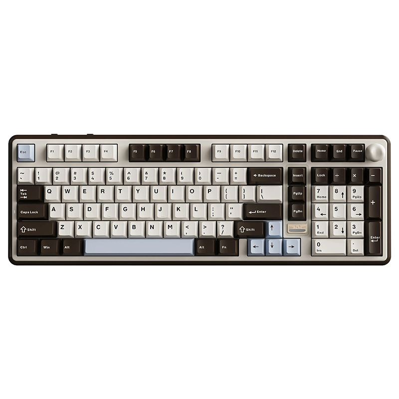 YUNZII B98 PRO QMK/VIA Hot-Swap Wireless Mechanical Keyboard - Coffee Brown (KBYZB98PCWCY)
