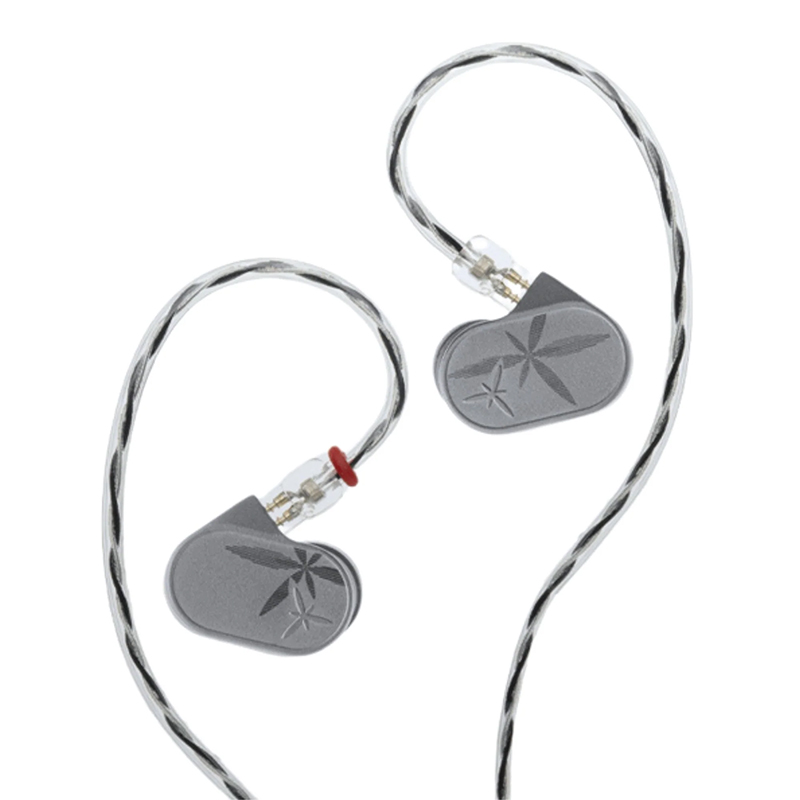 MOONDROP LAN II POP Dynamic Wired IEM In-Ear Monitor Headphones - Silver (MDLAN2POP)