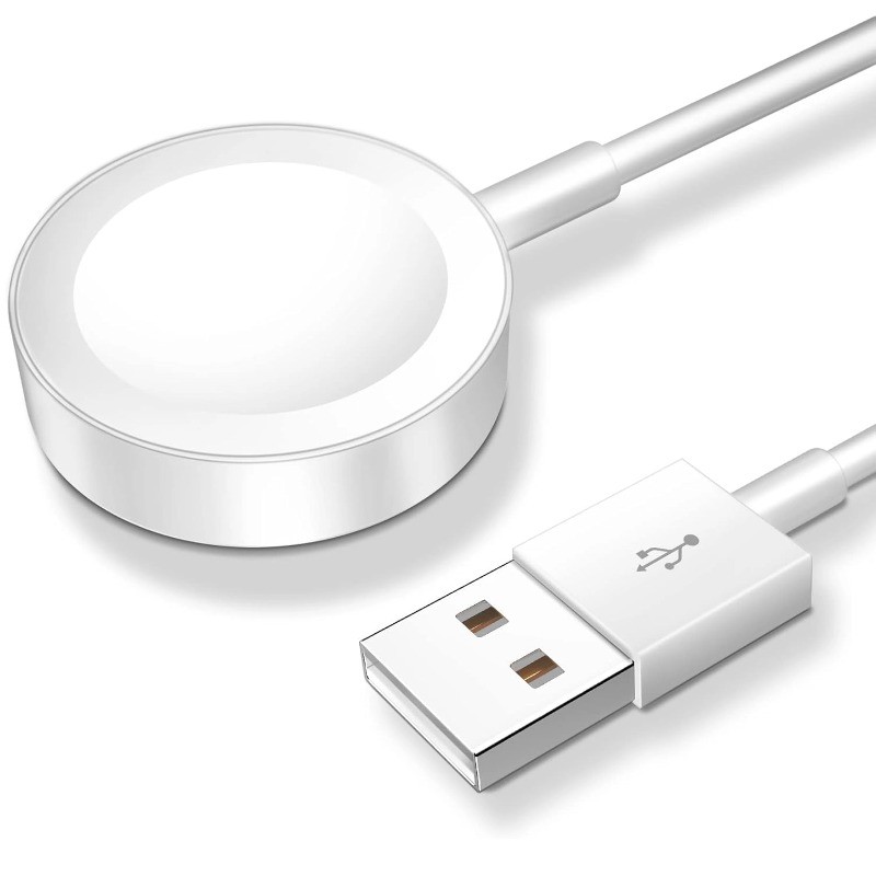 USB A Magnetic Charging Cable for Apple Watch Fast Wireless Charger Cord Compatible with iWatch Ultra SE SE2 Series 2-10 Portable 1M White Watch Charg