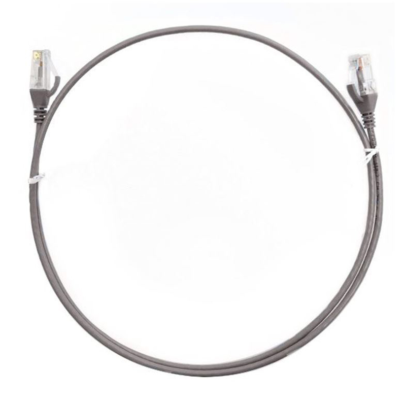 8ware CAT6 Premium RJ45 UTP Ultra Thin Slim Network Cable - 0.5m Grey (CAT6THINGE-050M)