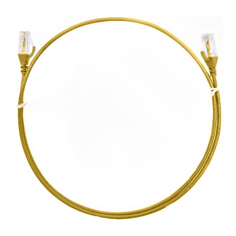 8ware CAT6 Premium RJ45 UTP Ultra Thin Slim Network Cable - 0.5m Yellow (CAT6THINYE-050M)
