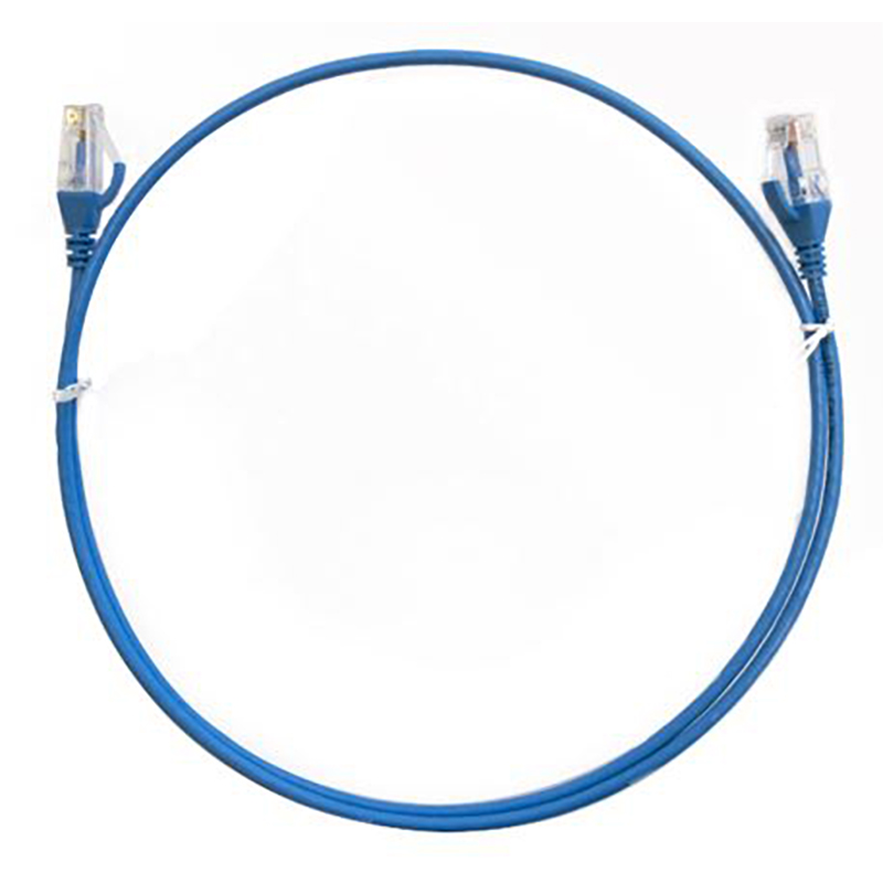 8ware CAT6 Premium RJ45 UTP Ultra Thin Slim Network Cable - 1.5m Blue (CAT6THINBL-1.5M)