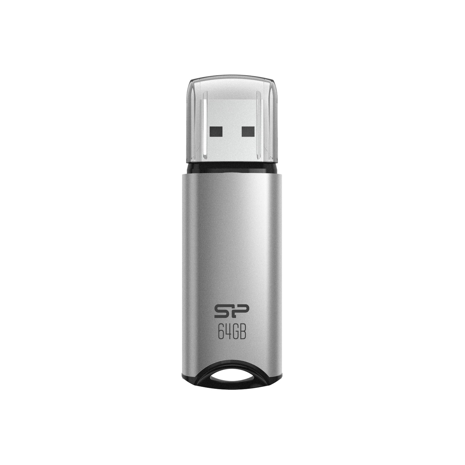 Silicon Power 64GB Marvel M02 USB 3.2 Gen 1 Flash Drive - Silver - SP064GBUF3M02V1S