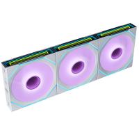 Lian Li Uni Fan SL Infinity Flex 2.4GHz Wireless 120mm Reverse Blade ARGB Fan 3 Pack - White (12RSLIN1F3W)