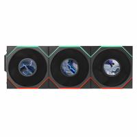 Lian Li Uni Fan TL 1.8in LCD Flex 2.4GHz Wireless 120mm ARGB Fan 3 Pack - Black (12TLLCD1F3B)