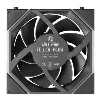 120mm-Case-Fans-Lian-Li-Uni-Fan-TL-1-8in-LCD-Flex-2-4GHz-Wireless-120mm-Reverse-Blade-ARGB-Fan-Black-12RTLLCD1F1B-8