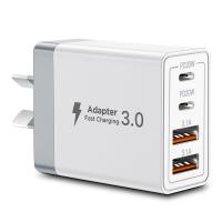 40W 4‑Port USB‑C Fast Wall Charger AU Plug, Dual PD USB‑C + QC3.0 USB‑A Multiport Power Adapter for iPhone 16/15/14/13, iPad, Samsung