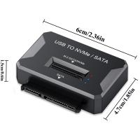 Enclosures-Docking-USB-3-2-Gen2-10Gbps-M-2-SSD-Enclosure-Dual-Protocol-NVMe-SATA-Adapter-Fits-2230-2242-2260-2280-22110-M-2-Drives-2-5-Inch-SATA-HDD-SSD-8