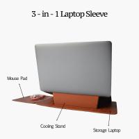 Laptop-Carry-Bags-13-14-Inch-Waterproof-PU-Leather-Laptop-Sleeve-with-Stand-Protective-Case-for-MacBook-Air-Pro-iPad-HP-Dell-Surface-Laptops-Brown-4