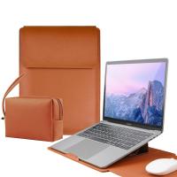 Laptop-Carry-Bags-15-16-Inch-Waterproof-PU-Leather-Laptop-Sleeve-with-Stand-Protective-Case-for-MacBook-Air-Pro-iPad-HP-Dell-Surface-Laptops-Brown-3
