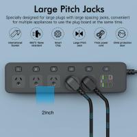 Powerboards-and-Adapters-3M-Power-Strip-Surge-Protected-5-AU-Sockets-Independent-Switches-PD30W-USB-A-USB-C-Wall-Mount-Power-Board-for-Household-Office-Black-3