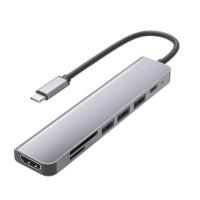 Generic 7 in 1 USB Type C to Multiport + Card reader + HDMI Hub (HUB-TC-7IN1)