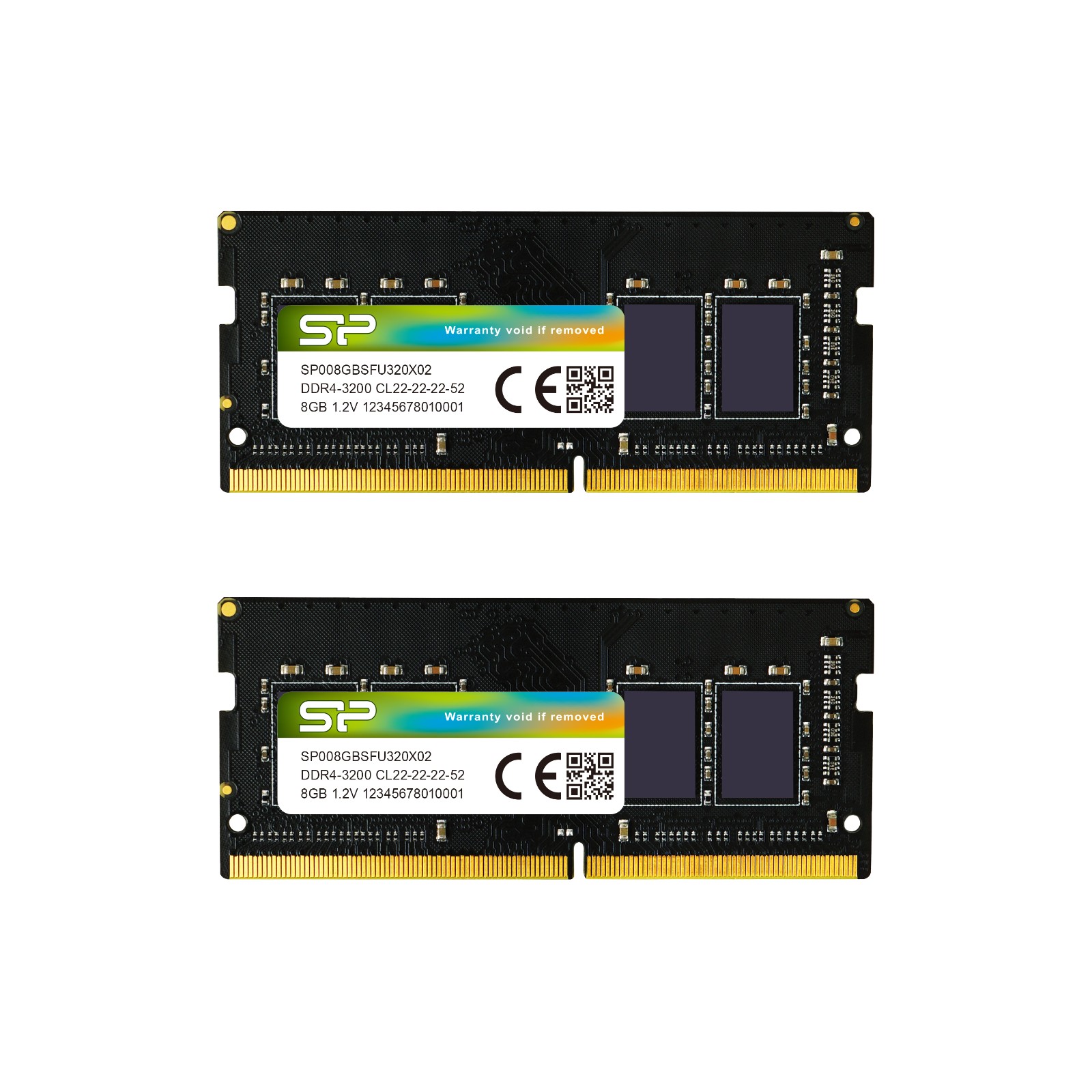 Silicon Power 16GB (2x8GB) 3200MT/s CL22 DDR4 SODIMM Laptop RAM - SP016GBSFU320X22