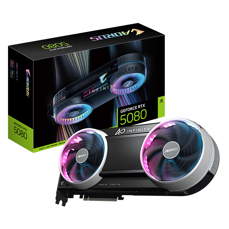 Gigabyte Aorus GeForce RTX 5080 Infinity 16G Graphics Card (GV-N5080AORUS IF-16GD)
