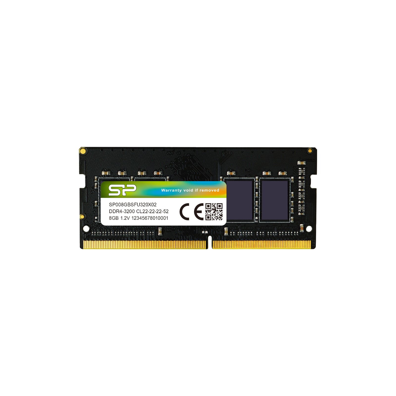 Silicon Power 8GB (1x8GB) 3200MT/s CL22 DDR4 SODIMM Laptop RAM - SP008GBSFU320X02