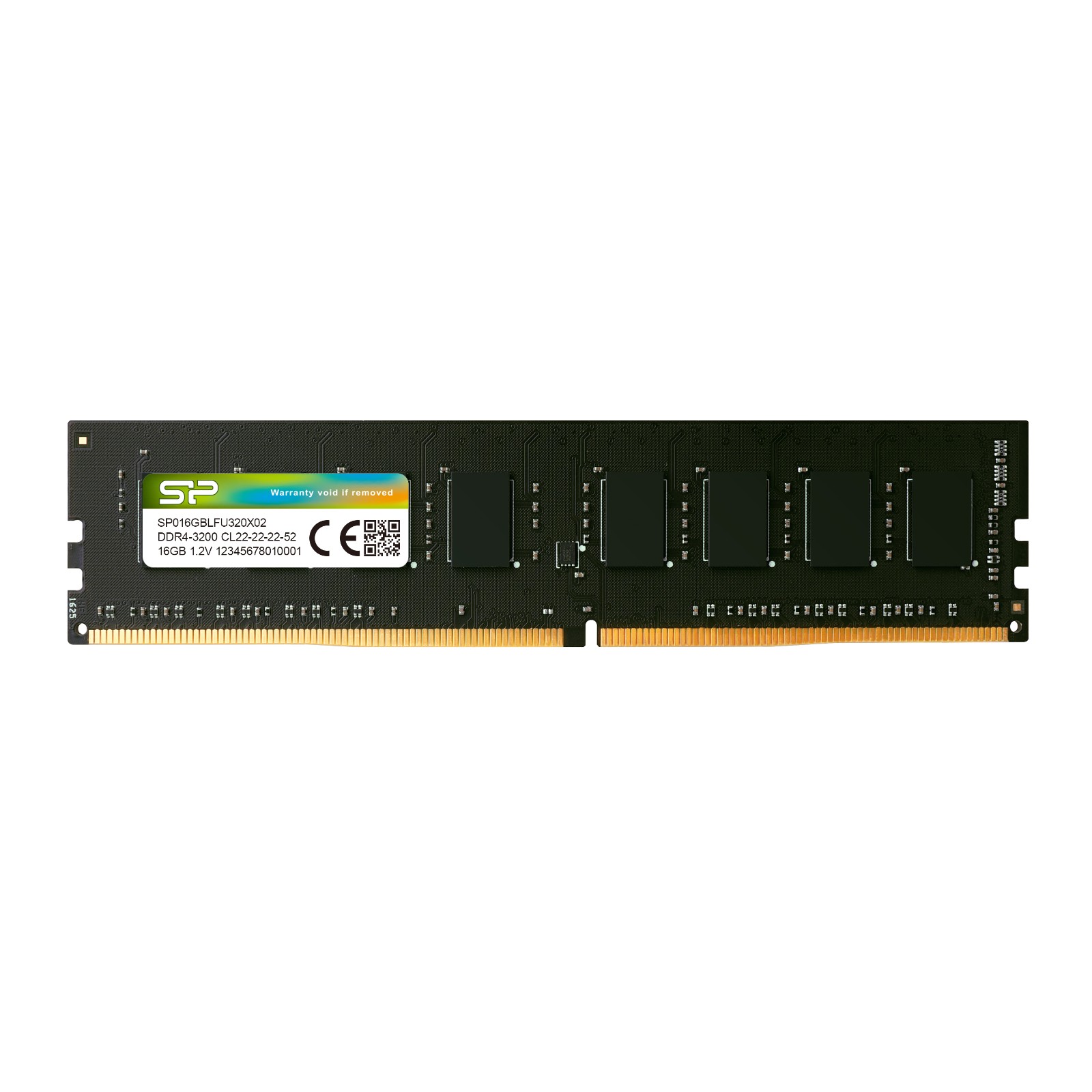 SP Silicon Power 16GB CL22 UDIMM 3200MT/s DDR4 RAM Single Desktop Memory - SP016GBLFU320X02