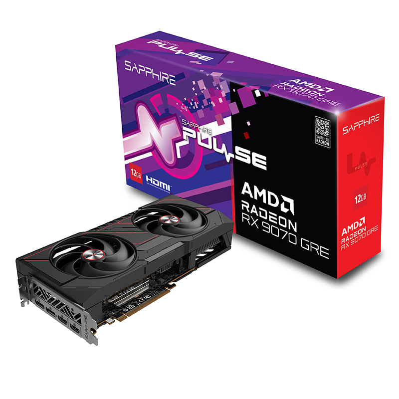 SapphirePulse AMD Radeon RX 9070 GRE Gaming OC 12GB Graphics Card (11354-01-20G)
