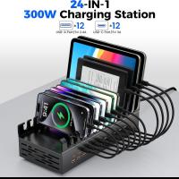300W-24-Port-USB-C-Multi-Device-Charging-Station-with-Removable-Dividers-10-Cables-Multi-Port-Charger-for-Phones-Tablets-Home-Office-Augearix-1