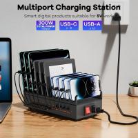 300W-24-Port-USB-C-Multi-Device-Charging-Station-with-Removable-Dividers-10-Cables-Multi-Port-Charger-for-Phones-Tablets-Home-Office-Augearix-6