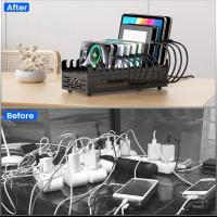 300W-24-Port-USB-C-Multi-Device-Charging-Station-with-Removable-Dividers-10-Cables-Multi-Port-Charger-for-Phones-Tablets-Home-Office-Augearix-8