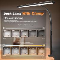 LED-Lights-17-Inch-Clamp-LED-Desk-Lamp-Stepless-Dimming-Colour-Temp-Adjustable-Flexible-Gooseneck-Eye-Caring-Task-Lamp-for-Study-Work-Augearix-2