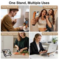 Laptop-Accessories-3-in-1-Portable-Laptop-Stand-with-Magnetic-Phone-Holder-Orange-Augearix-4
